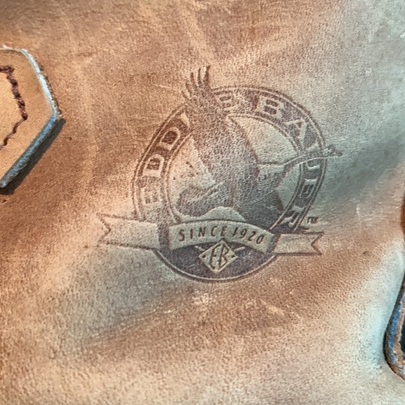 Eddie Bauer / Sorel Leather Fleece Top Snow Boots - Picture 3 of 13